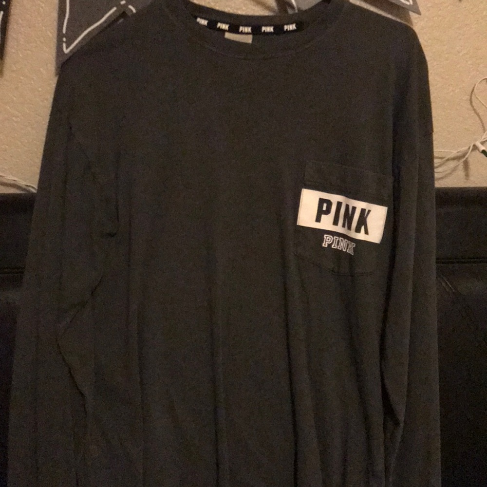 PINK greyish long sleeve.